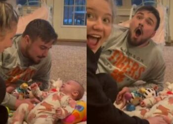 Bebê fala ‘eu te amo’ pela primeira vez aos 2 meses e viraliza na internet; veja vídeo